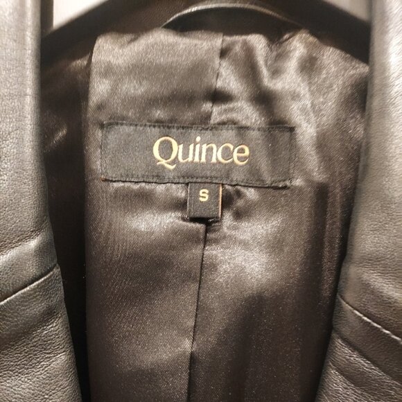 Quince Leather Blazer - Picture 2 of 6